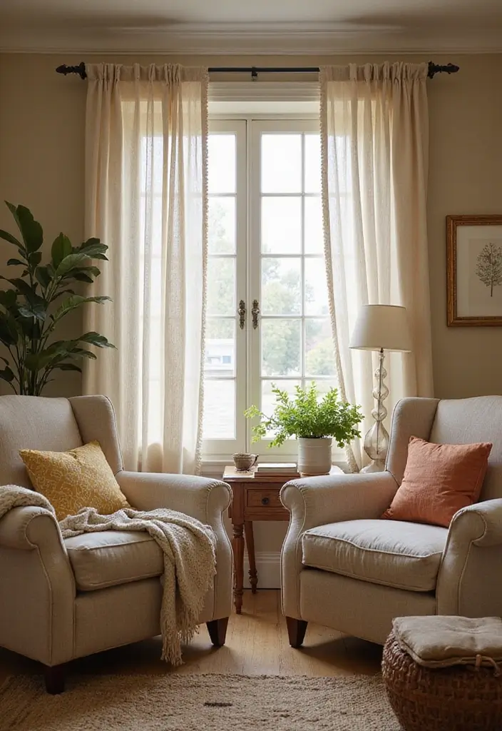 50 Gorgeous Curtain Ideas for Living Rooms That Transform the Look Instantly 40 50 Gorgeous Curtain Ideas for Living Rooms That Transform the Look Instantly - 36. Cozy Knits