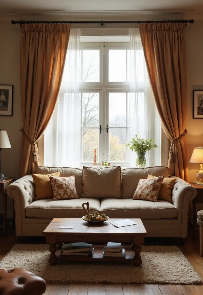 50 Gorgeous Curtain Ideas for Living Rooms That Transform the Look Instantly 43 50 Gorgeous Curtain Ideas for Living Rooms That Transform the Look Instantly - 39. Cozy Flannel