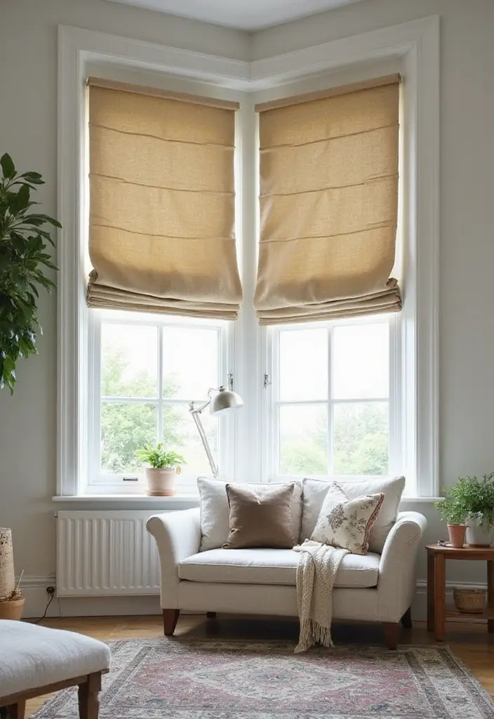 50 Gorgeous Curtain Ideas for Living Rooms That Transform the Look Instantly 4 50 Gorgeous Curtain Ideas for Living Rooms That Transform the Look Instantly - 4. Roman Shades