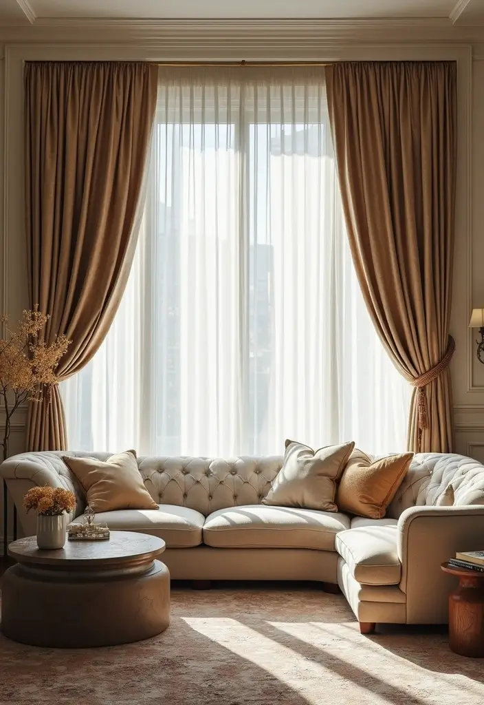 50 Gorgeous Curtain Ideas for Living Rooms That Transform the Look Instantly 54 50 Gorgeous Curtain Ideas for Living Rooms That Transform the Look Instantly - 50. Elegant Patterns