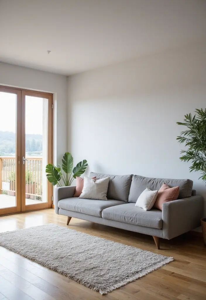 50 Gray Couch Living Room Ideas That Always Look Timeless 28 50 Gray Couch Living Room Ideas That Always Look Timeless - 26. Sliding Glass Doors