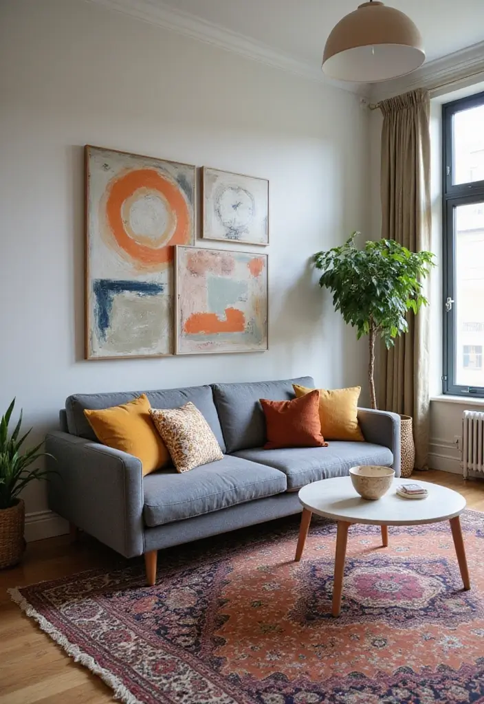 50 Gray Couch Living Room Ideas That Always Look Timeless 9 50 Gray Couch Living Room Ideas That Always Look Timeless - 9. Eclectic Mix-and-Match