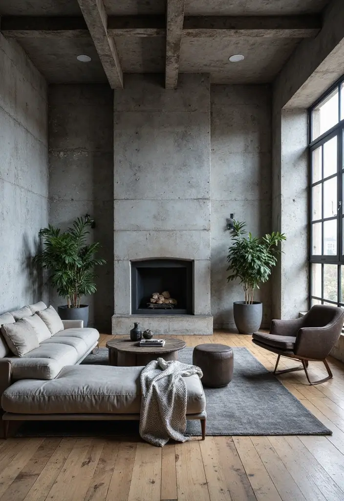 50 Gray Living Room Ideas That Feel Timeless and Elegant 25 50 Gray Living Room Ideas That Feel Timeless and Elegant - 23. Gray with Industrial Touches
