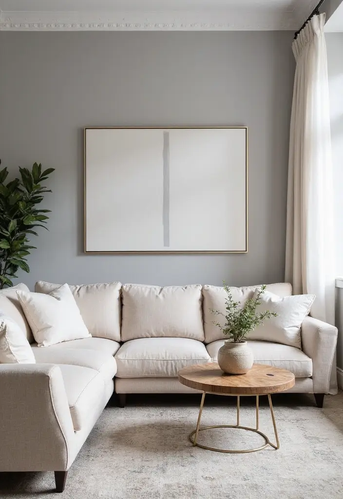 50 Gray Living Room Ideas That Feel Timeless and Elegant 51 50 Gray Living Room Ideas That Feel Timeless and Elegant - 47. Gray with Feminine Touches
