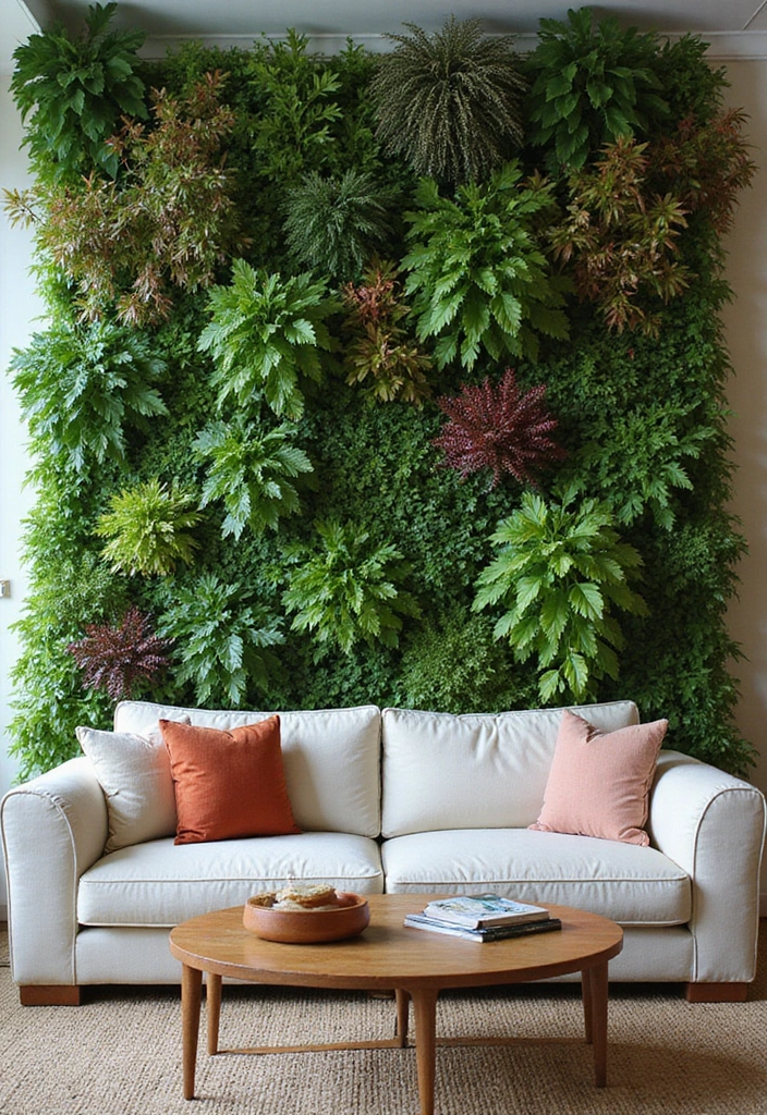 50 Green Wall Living Room Ideas That Refresh Any Space Instantly 10 50 Green Wall Living Room Ideas That Refresh Any Space Instantly - 10. Seasonal Green Walls