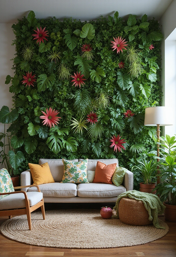 50 Green Wall Living Room Ideas That Refresh Any Space Instantly 16 50 Green Wall Living Room Ideas That Refresh Any Space Instantly - 16. Theme-Based Green Walls