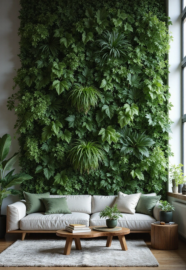 50 Green Wall Living Room Ideas That Refresh Any Space Instantly 26 50 Green Wall Living Room Ideas That Refresh Any Space Instantly - 24. Monochromatic Green Wall