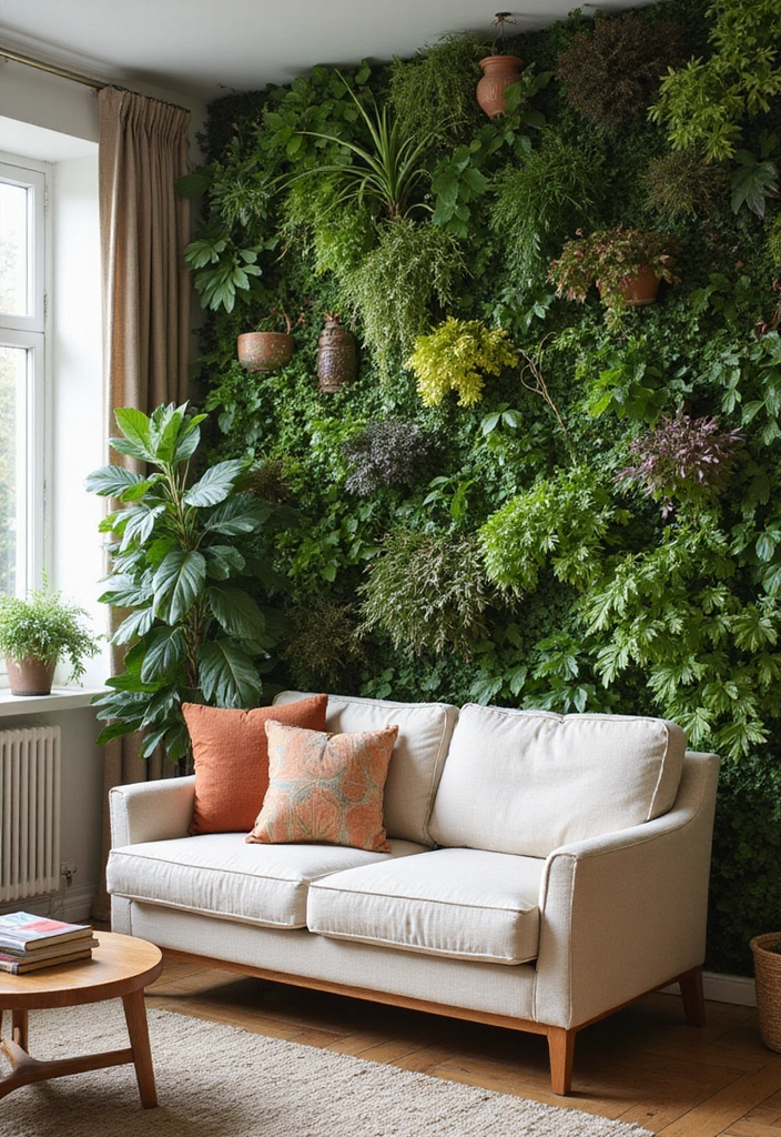 50 Green Wall Living Room Ideas That Refresh Any Space Instantly 49 50 Green Wall Living Room Ideas That Refresh Any Space Instantly - 45. A Green Wall for Wildlife