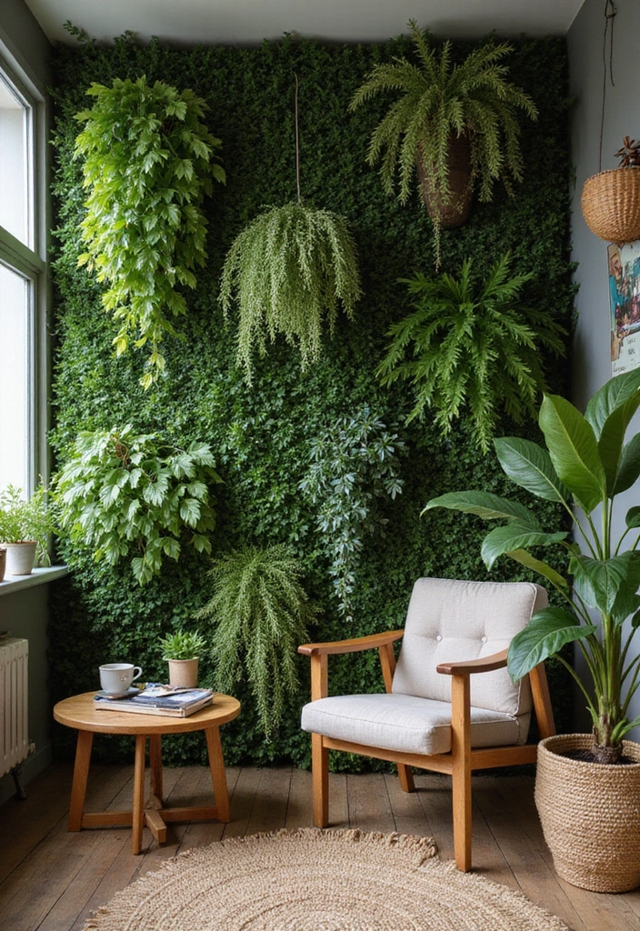 50 Green Wall Living Room Ideas That Refresh Any Space Instantly 50 50 Green Wall Living Room Ideas That Refresh Any Space Instantly - 46. Aromatic Plants for Fragrance