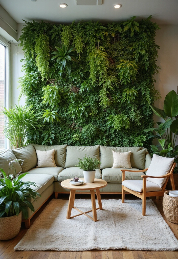 50 Green Wall Living Room Ideas That Refresh Any Space Instantly 52 50 Green Wall Living Room Ideas That Refresh Any Space Instantly - 48. Eco-Friendly Fertilizers