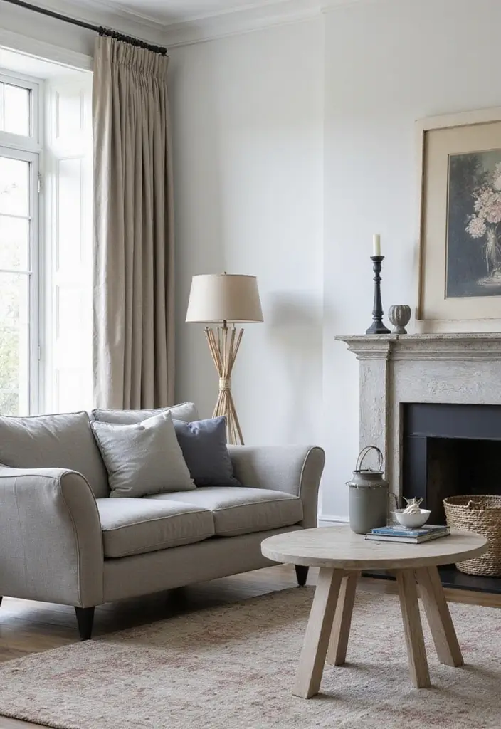 50 Grey Living Room Ideas That Never Go Out of Style - 23. Grey Accent Tables: Function Meets Style