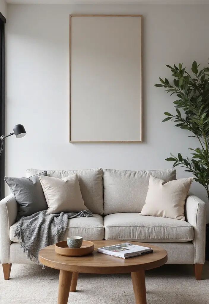 50 Grey Living Room Ideas That Never Go Out of Style - 33. Grey and Cream Color Combinations