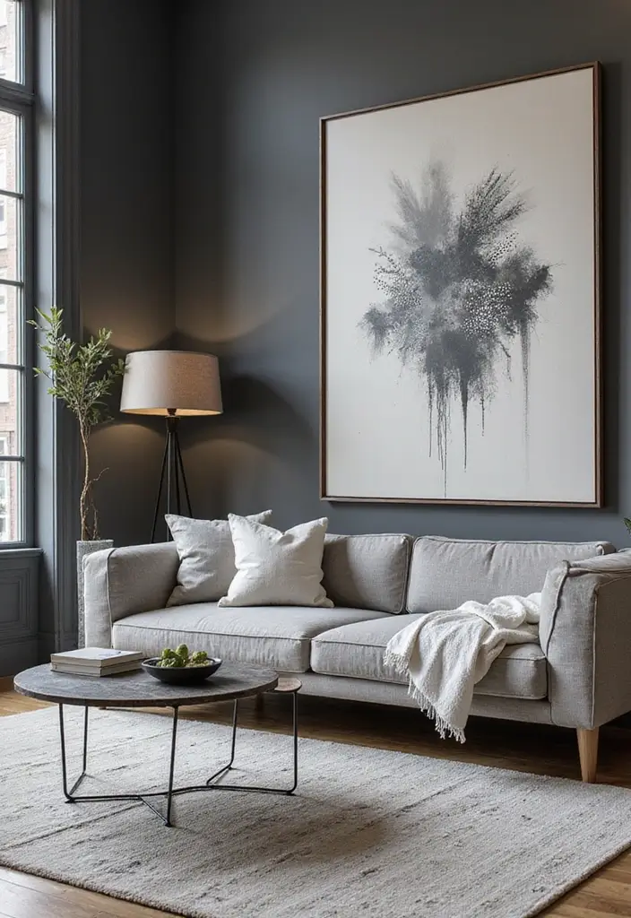 50 Grey Living Room Ideas That Never Go Out of Style - 49. Mixing Patterns in Grey Decor