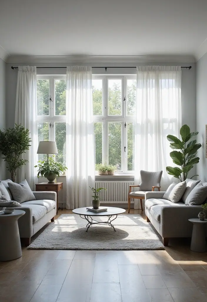 50 Grey Living Room Ideas That Never Go Out of Style - 8. Incorporating Natural Light with Grey Decor
