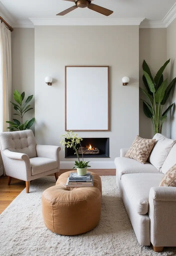 50 Grey and Beige Living Room Ideas That Feel Calm and Neutral 46 50 Grey and Beige Living Room Ideas That Feel Calm and Neutral - 42. Whimsical Touches