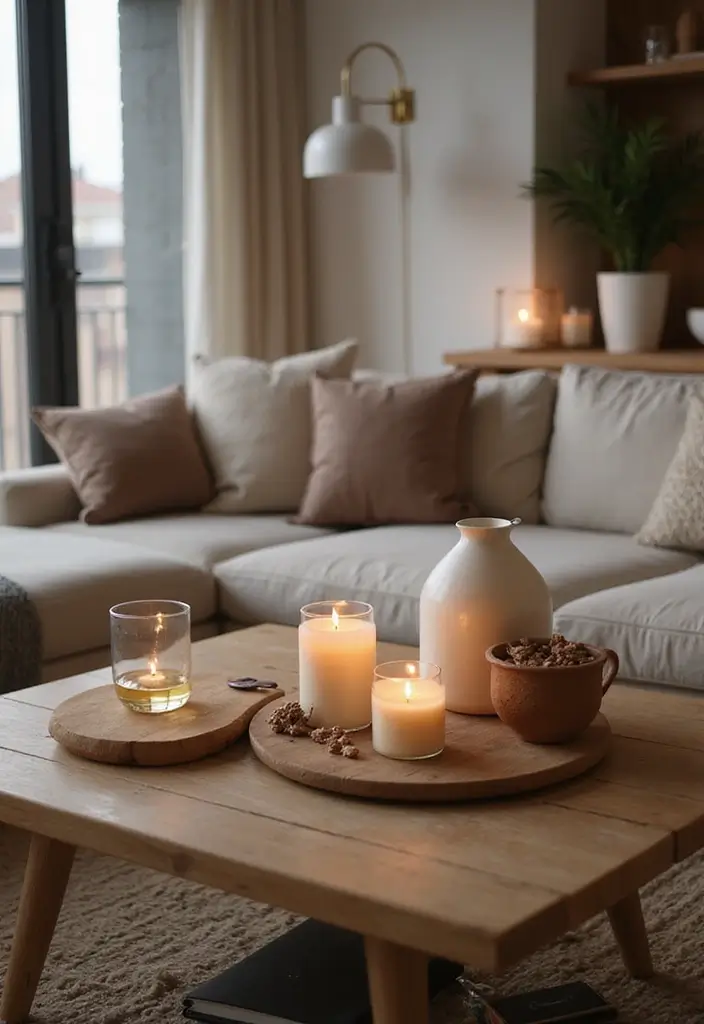 50 Grey and Beige Living Room Ideas That Feel Calm and Neutral 51 50 Grey and Beige Living Room Ideas That Feel Calm and Neutral - 47. Using Fragrance to Enhance Comfort