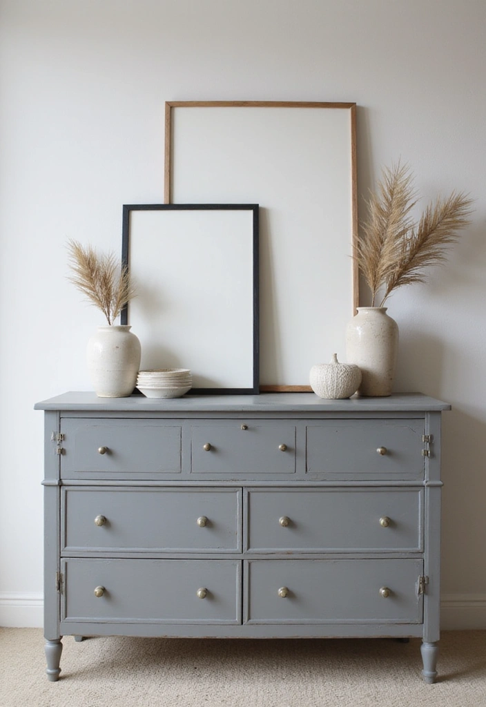 50 Grey and White Bedroom Ideas That Always Feel Fresh and Relaxing - 19. Stylish Grey Dressers