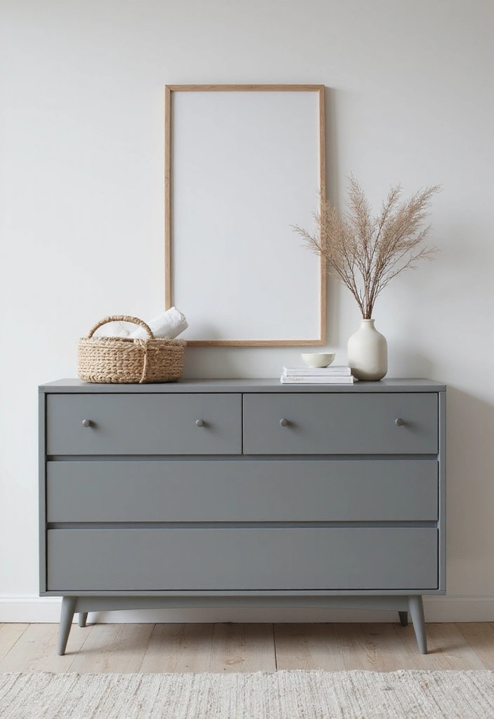 50 Grey and White Bedroom Ideas That Always Feel Fresh and Relaxing - 46. Grey Dresser Accessories