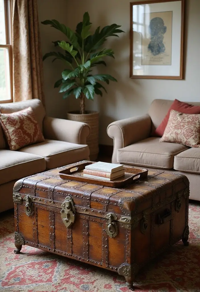 50 Indian Living Room Decor Ideas Rich in Culture and Style 16 50 Indian Living Room Decor Ideas Rich in Culture and Style - 16. Decorative Trunks