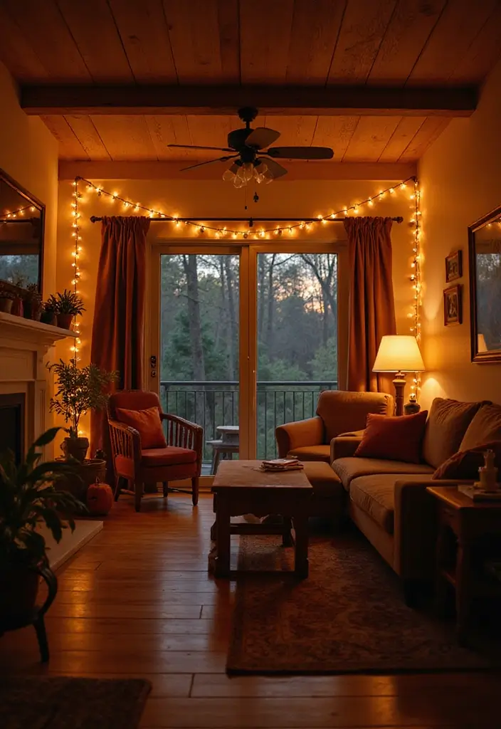 50 Indian Living Room Decor Ideas Rich in Culture and Style 43 50 Indian Living Room Decor Ideas Rich in Culture and Style - 39. Lantern String Lights