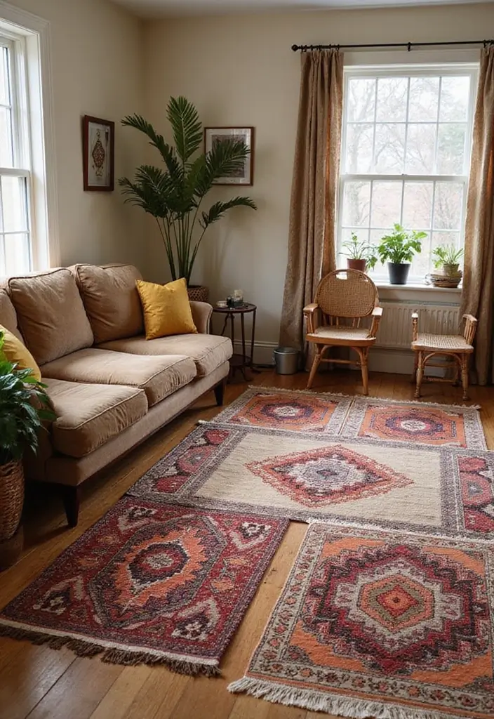 50 Indian Living Room Decor Ideas Rich in Culture and Style 46 50 Indian Living Room Decor Ideas Rich in Culture and Style - 42. Cultural Floor Mats