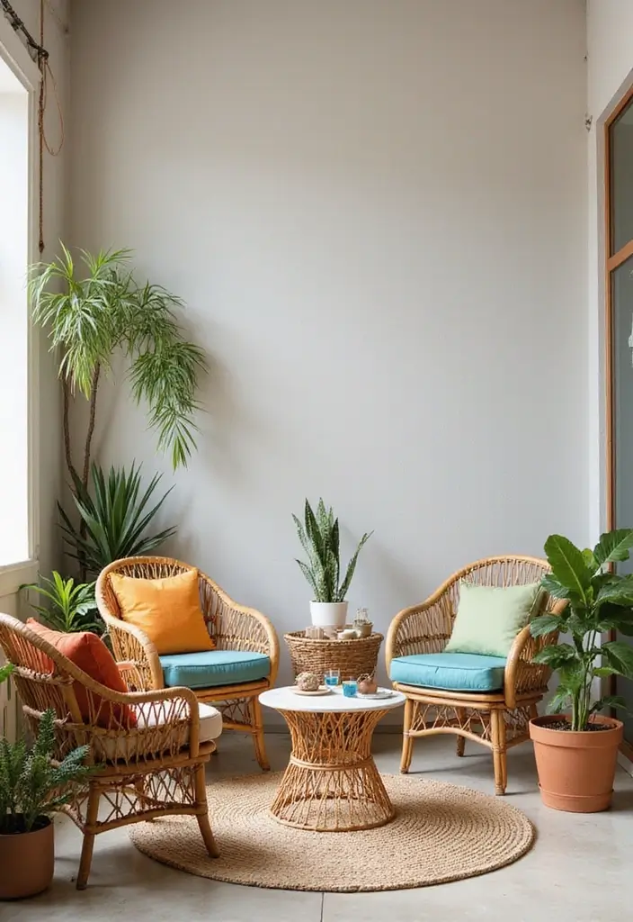 50 Living Room Corner Ideas That Maximize Every Inch of Space 49 50 Living Room Corner Ideas That Maximize Every Inch of Space - 45. Corner Rattan Furniture