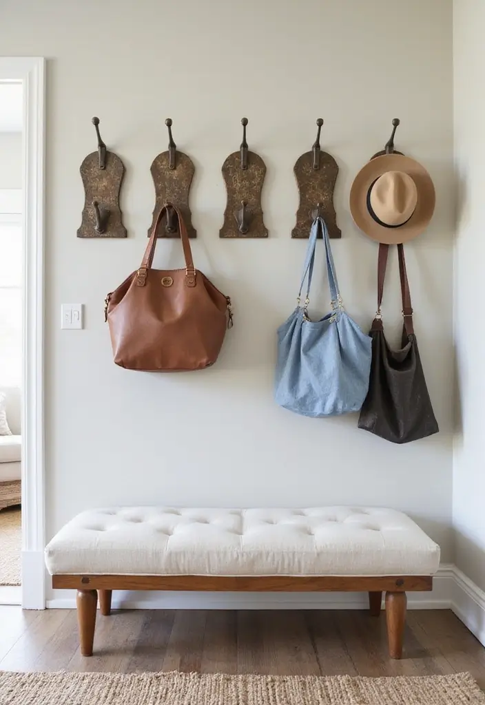 50 Living Room Corner Ideas That Maximize Every Inch of Space 51 50 Living Room Corner Ideas That Maximize Every Inch of Space - 47. Corner Wall Hooks