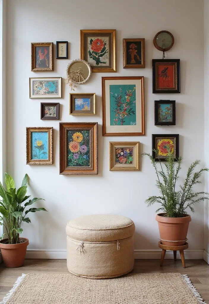 50 Living Room Corner Ideas That Maximize Every Inch of Space 6 50 Living Room Corner Ideas That Maximize Every Inch of Space - 6. Gallery Wall Corner