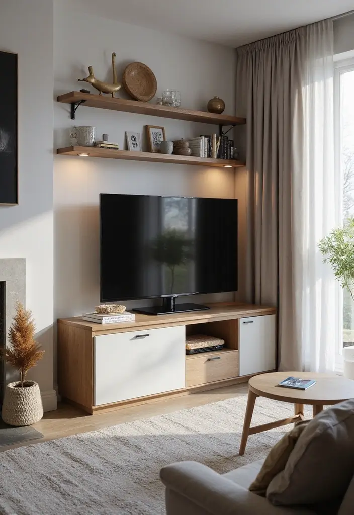 50 Living Room Corner Ideas That Maximize Every Inch of Space 8 50 Living Room Corner Ideas That Maximize Every Inch of Space - 8. Corner Entertainment Center