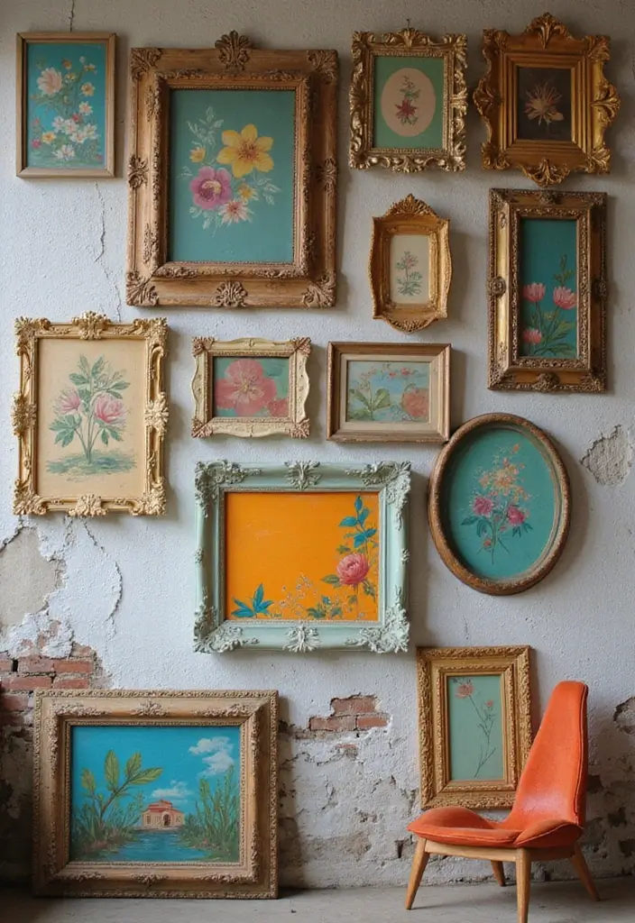 50 Living Room Decor Ideas to Refresh Your Space Without Breaking the Bank 1 50 Living Room Decor Ideas to Refresh Your Space Without Breaking the Bank - 1. Thrifted Treasure Gallery Wall