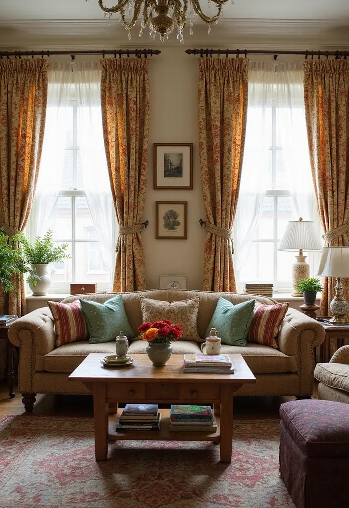 50 Living Room Decor Ideas to Refresh Your Space Without Breaking the Bank 23 50 Living Room Decor Ideas to Refresh Your Space Without Breaking the Bank - 23. Vintage Inspired Textiles