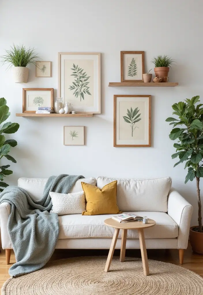 50 Living Room Decor Ideas to Refresh Your Space Without Breaking the Bank 31 50 Living Room Decor Ideas to Refresh Your Space Without Breaking the Bank - 31. Vintage Botanical Prints