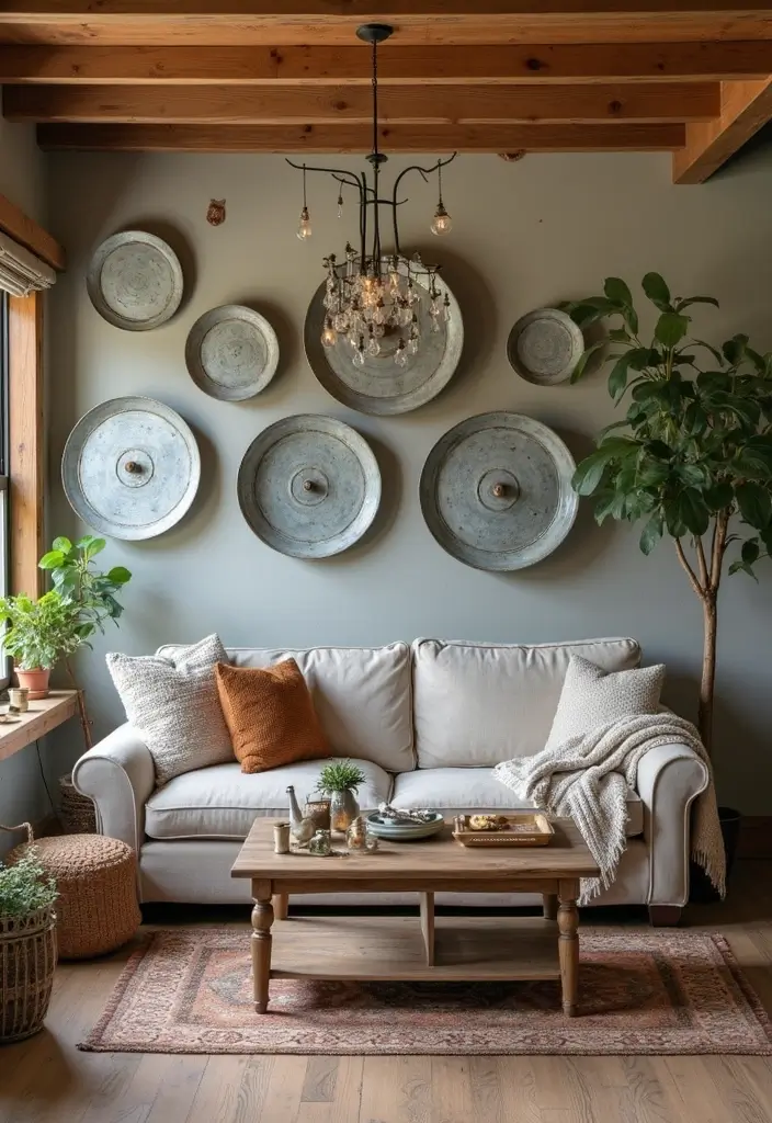 50 Living Room Decor Ideas to Refresh Your Space Without Breaking the Bank 36 50 Living Room Decor Ideas to Refresh Your Space Without Breaking the Bank - 36. Vintage Galvanized Accents