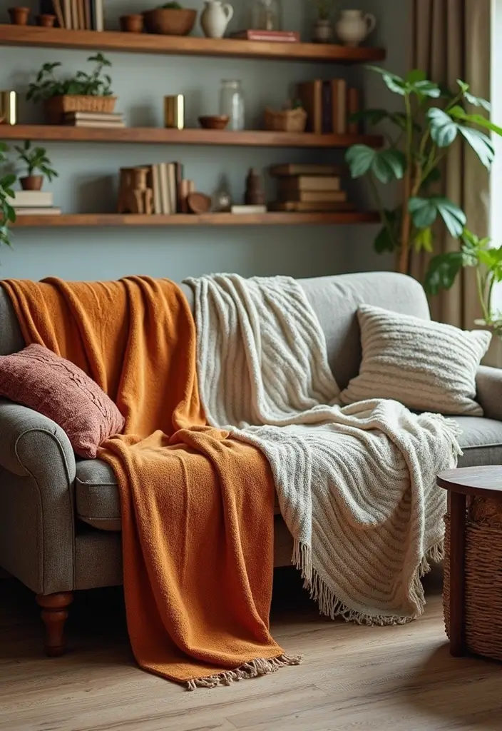 50 Living Room Decor Ideas to Refresh Your Space Without Breaking the Bank 4 50 Living Room Decor Ideas to Refresh Your Space Without Breaking the Bank - 4. Vintage Throw Blankets