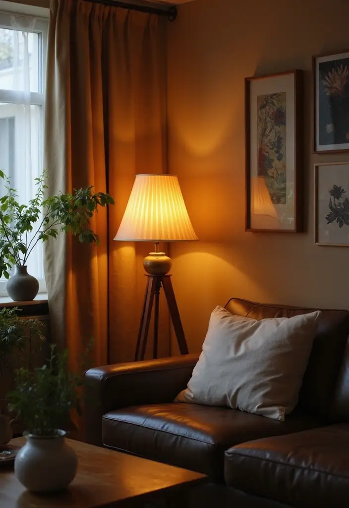 50 Living Room Decor Ideas to Refresh Your Space Without Breaking the Bank 40 50 Living Room Decor Ideas to Refresh Your Space Without Breaking the Bank - 40. Vintage-Inspired Floor Lamps