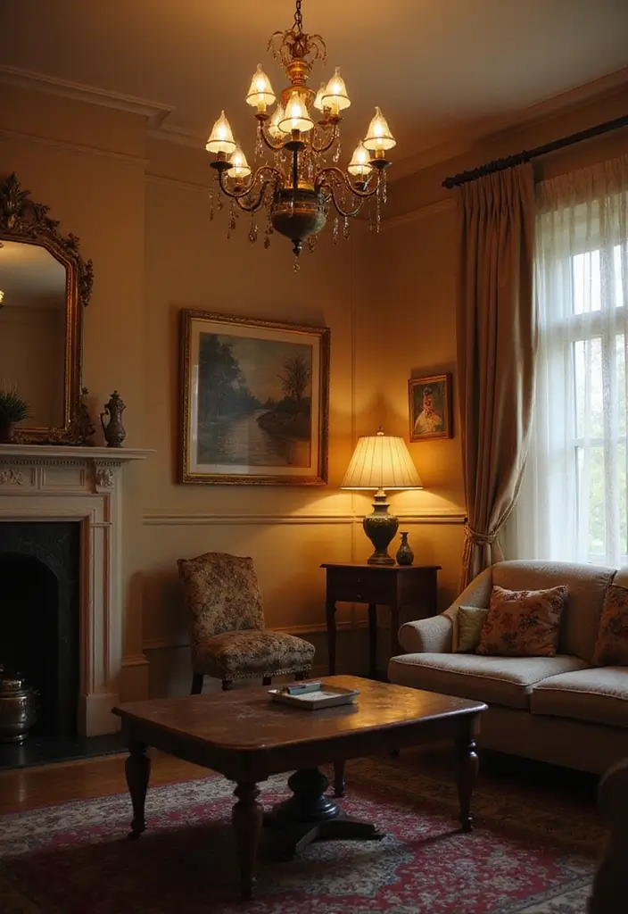 50 Living Room Decor Ideas to Refresh Your Space Without Breaking the Bank 5 50 Living Room Decor Ideas to Refresh Your Space Without Breaking the Bank - 5. Antique Lighting Fixtures