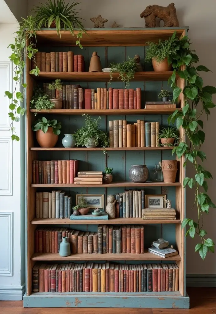 50 Living Room Decor Ideas to Refresh Your Space Without Breaking the Bank 8 50 Living Room Decor Ideas to Refresh Your Space Without Breaking the Bank - 8. Vintage Bookshelf Decor