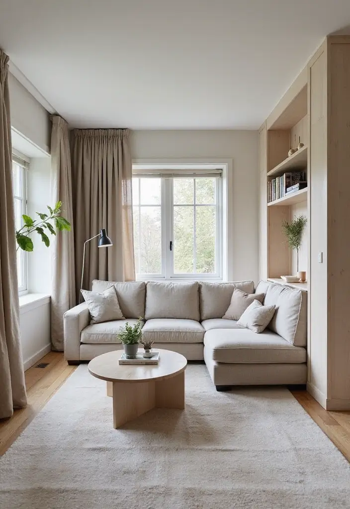 50 Living Room Designs for Small Spaces That Maximize Every Inch 16 50 Living Room Designs for Small Spaces That Maximize Every Inch - 16. Clever Room Dividers