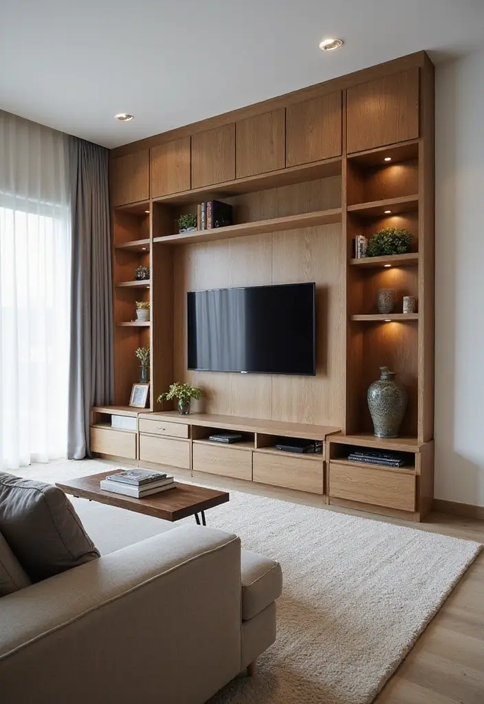 50 Living Room Designs for Small Spaces That Maximize Every Inch 18 50 Living Room Designs for Small Spaces That Maximize Every Inch - 18. Customized Built-Ins