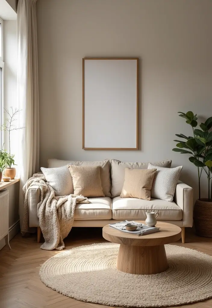 50 Living Room Designs for Small Spaces That Maximize Every Inch 27 50 Living Room Designs for Small Spaces That Maximize Every Inch - 27. Cozy Textile Layers