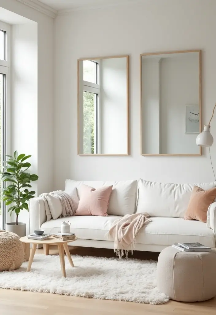 50 Living Room Designs for Small Spaces That Maximize Every Inch 3 50 Living Room Designs for Small Spaces That Maximize Every Inch - 3. Light Colors for a Breezy Feel
