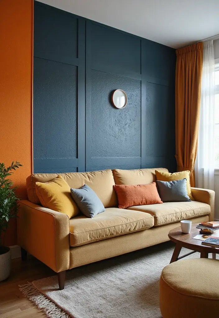 50 Living Room Designs for Small Spaces That Maximize Every Inch 44 50 Living Room Designs for Small Spaces That Maximize Every Inch - 44. Bold Accent Walls