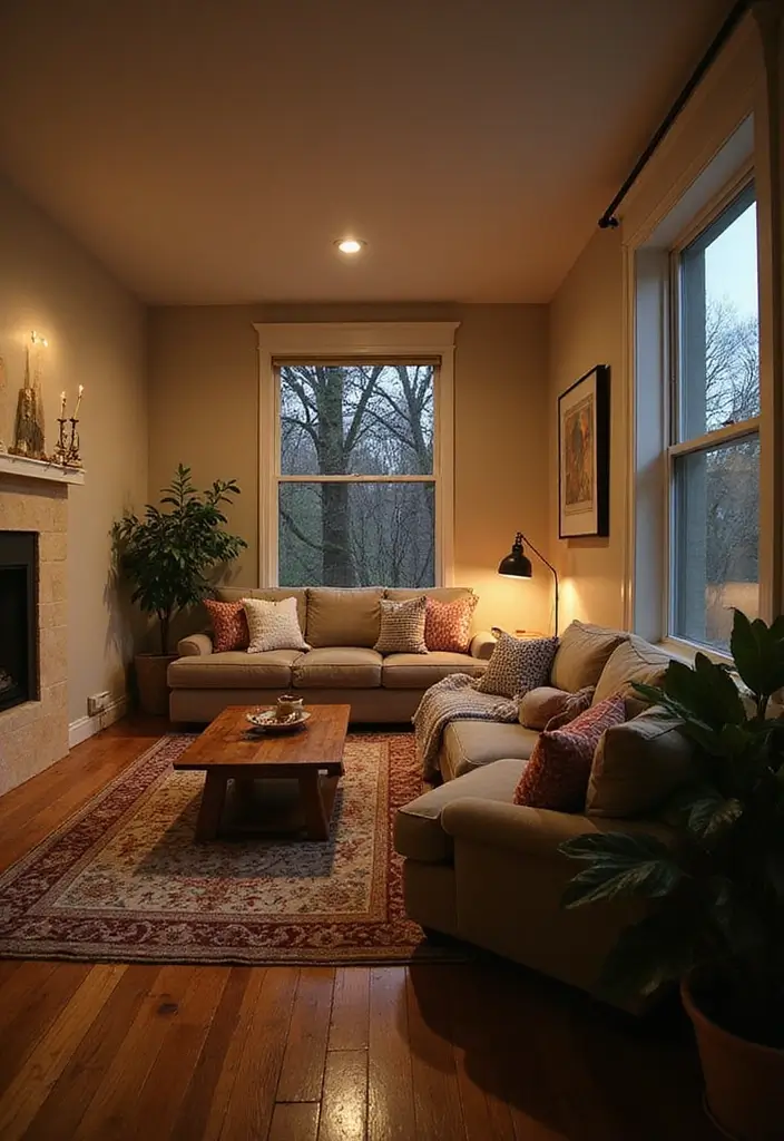 50 Living Room Designs for Small Spaces That Maximize Every Inch 7 50 Living Room Designs for Small Spaces That Maximize Every Inch - 7. Strategic Lighting