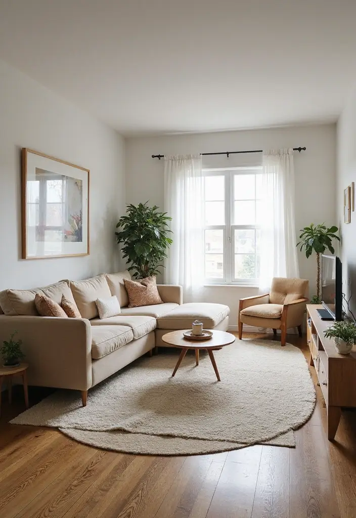 50 Living Room Designs for Small Spaces That Maximize Every Inch 9 50 Living Room Designs for Small Spaces That Maximize Every Inch - 9. Floating Furniture Arrangements