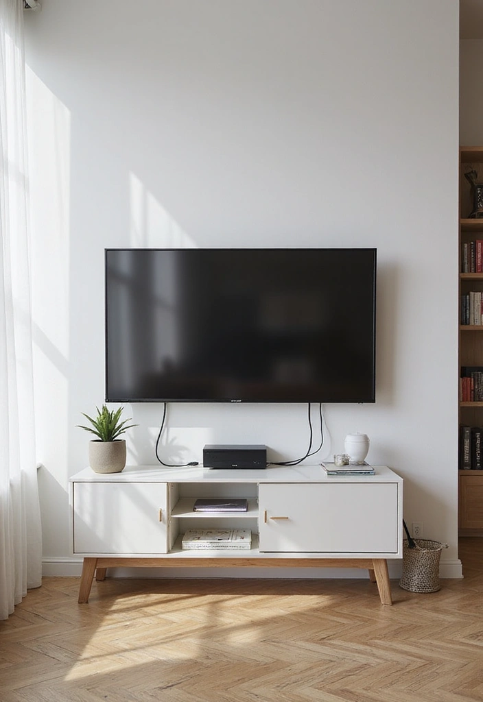 50 Living Room Ideas with TV as the Focal Point That Look Stylish - 23. Smart Tech: Hidden Wiring Solutions