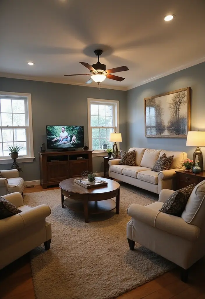 50 Living Room Ideas with TV as the Focal Point That Look Stylish - 49. Interactive Spaces: Engaging TV Areas