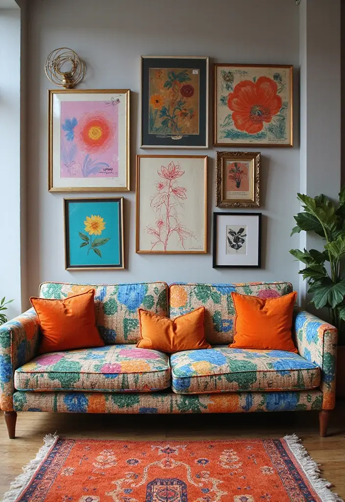 50 Living Room Sofa Set Ideas That Fit Every Home Style 23 50 Living Room Sofa Set Ideas That Fit Every Home Style - 21. Artistic Flair
