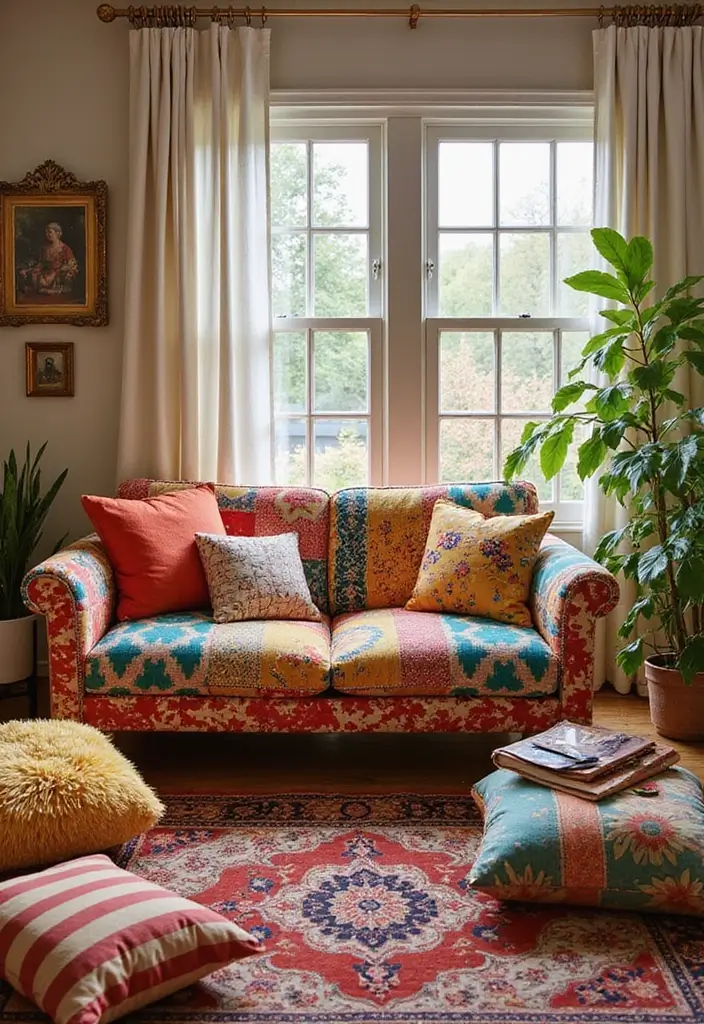 50 Living Room Sofa Set Ideas That Fit Every Home Style 30 50 Living Room Sofa Set Ideas That Fit Every Home Style - 28. Playful Textiles