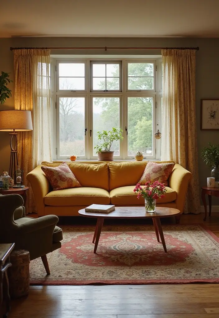 50 Living Room Sofa Set Ideas That Fit Every Home Style 5 50 Living Room Sofa Set Ideas That Fit Every Home Style - 5. Vintage Charm