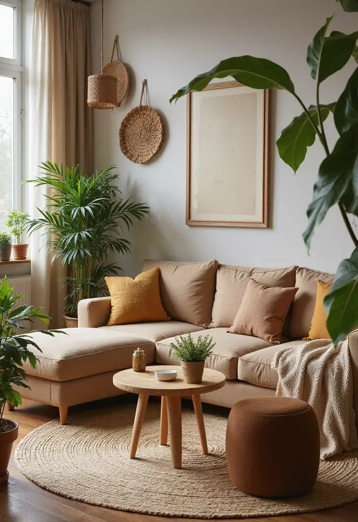 50 Living Room Sofa Set Ideas That Fit Every Home Style 7 50 Living Room Sofa Set Ideas That Fit Every Home Style - 7. Eclectic Earth Tones